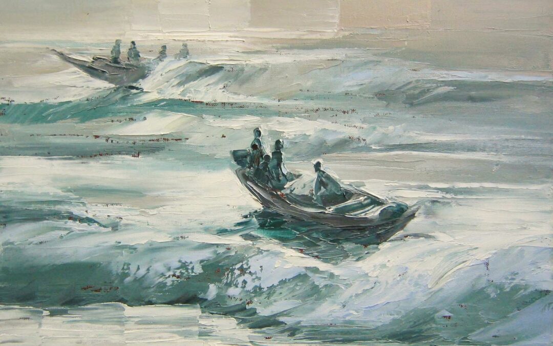 Pêcheurs de Kayar (38 x 48 cm)