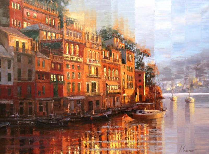 Soir à Portofino (56 x 76 cm)